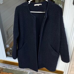 Elegant dark Women's wool light coat